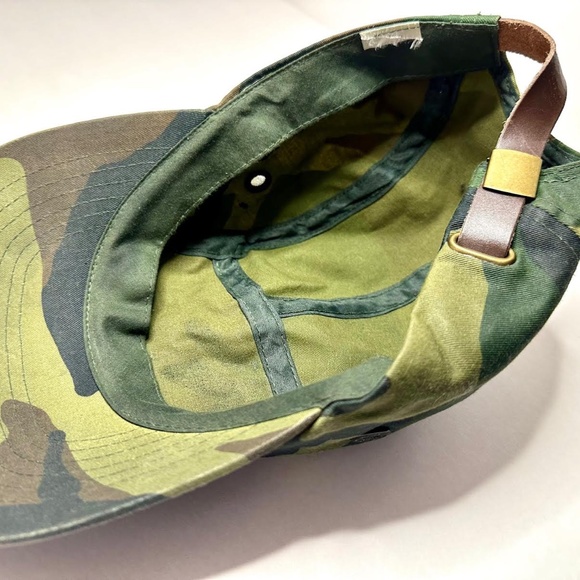 Waxed Cotton 5 panel CAMO adjustable cap - Picture 3 of 4